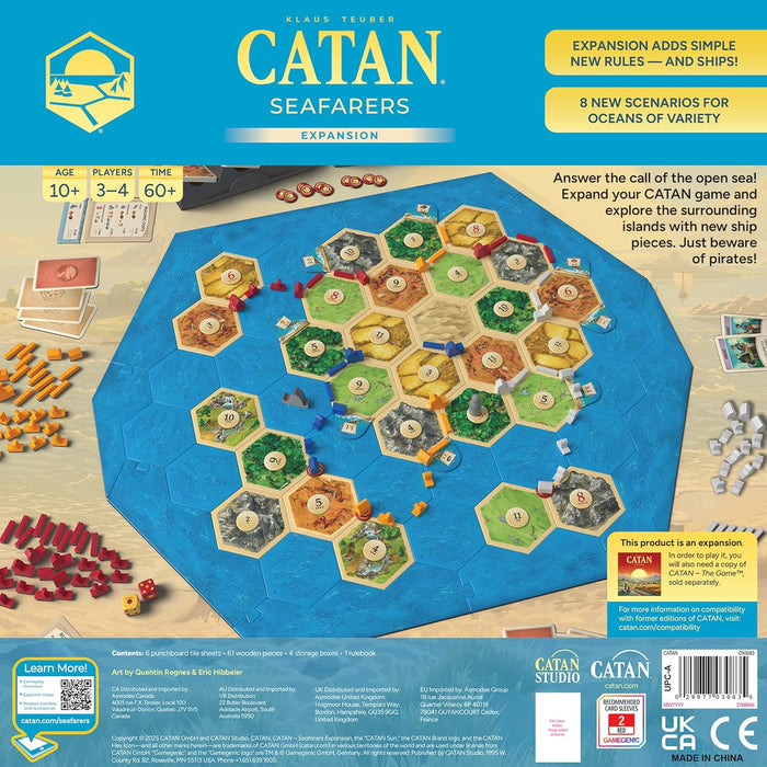 CATAN Seafarers Board Game Expansion (6ème édition) Jeu de stratégie pour Enfants et Adultes, Âge 12+, 3-4 Joueurs, 60 Minutes de Temps de Lecture, Créé par CATAN Studio