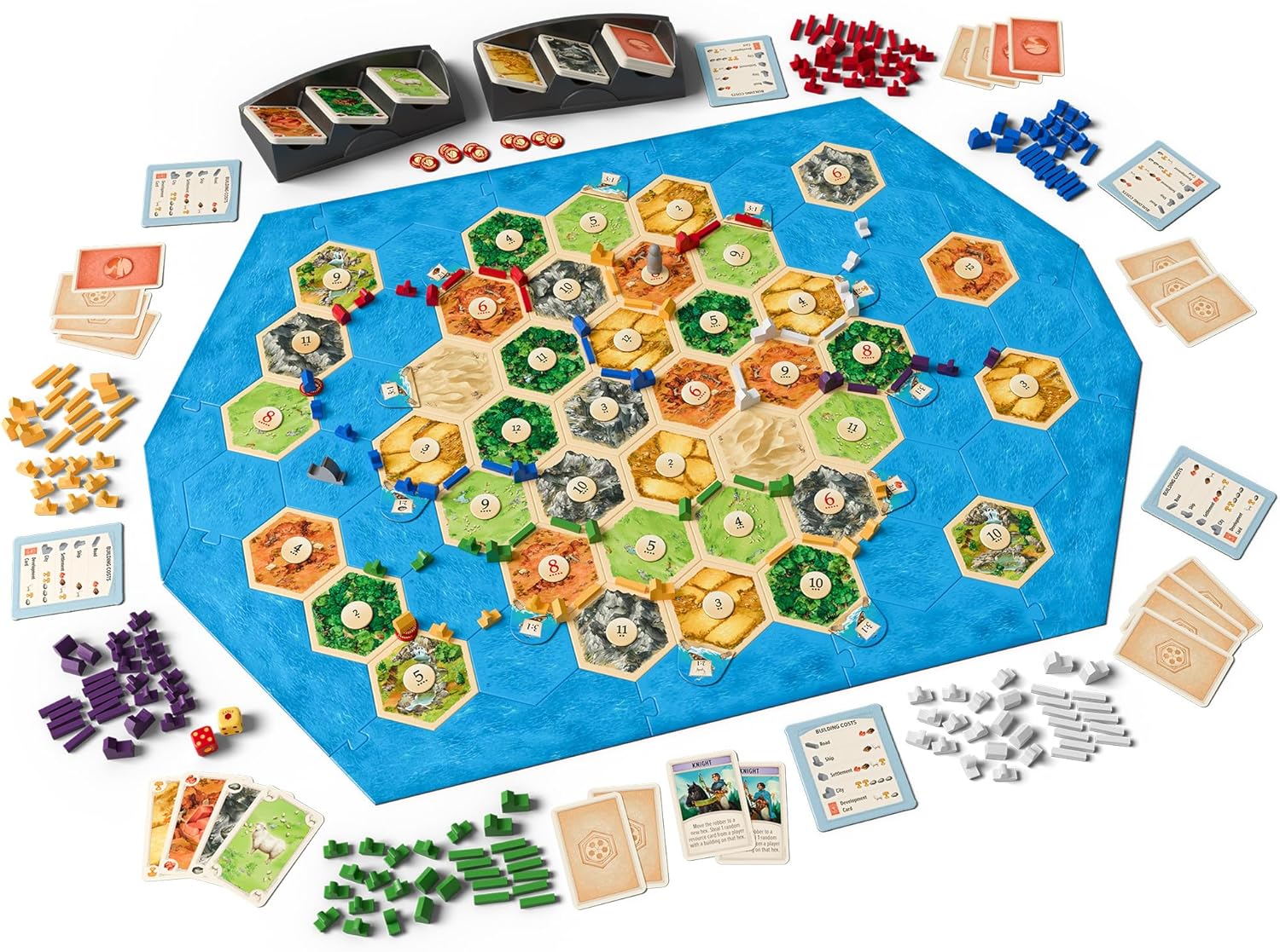 CATAN Extension de jeu de société Seafarers 5-6 joueurs 6e édition | Extension de jeu de société | À partir de 10 ans | 3 à 6 joueurs | Temps de jeu de 60 à 90 minutes