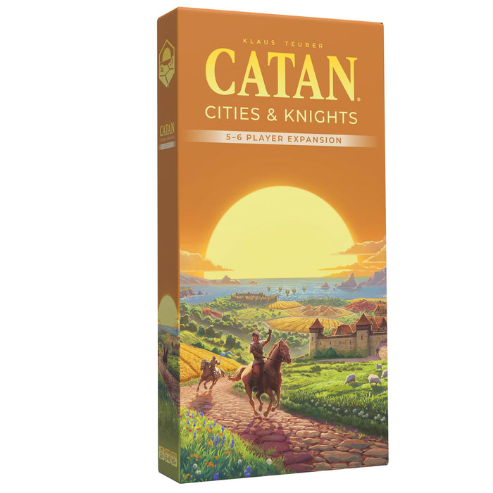 CATAN Cities & Knights - Expansión de 5 a 6 jugadores, 6ª edición, juego de mesa, a partir de 12 años, 3-6 jugadores, 60-90 minutos de tiempo de juego