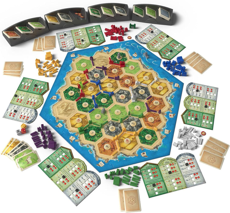 CATAN Cities & Knights - Expansión de 5 a 6 jugadores, 6ª edición, juego de mesa, a partir de 12 años, 3-6 jugadores, 60-90 minutos de tiempo de juego