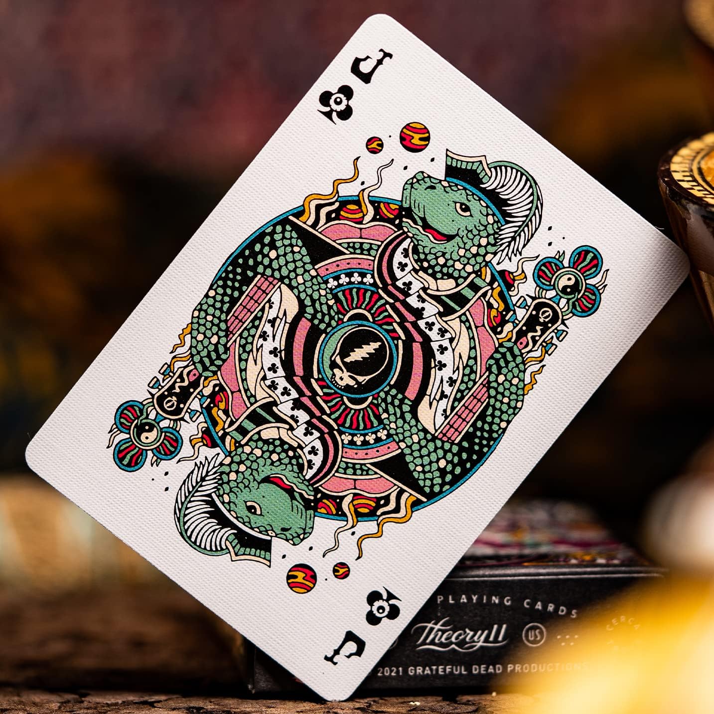 theory11 Grateful Dead Playing Cards Premium Deck with Iconic Band-Themed Artwork