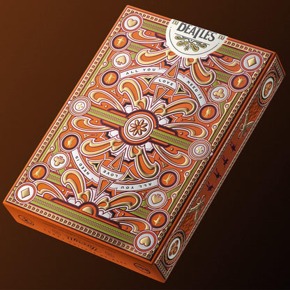 theory11 The Beatles Premium Playing Cards - Orange Deck Officially Licensed Collector's Cards