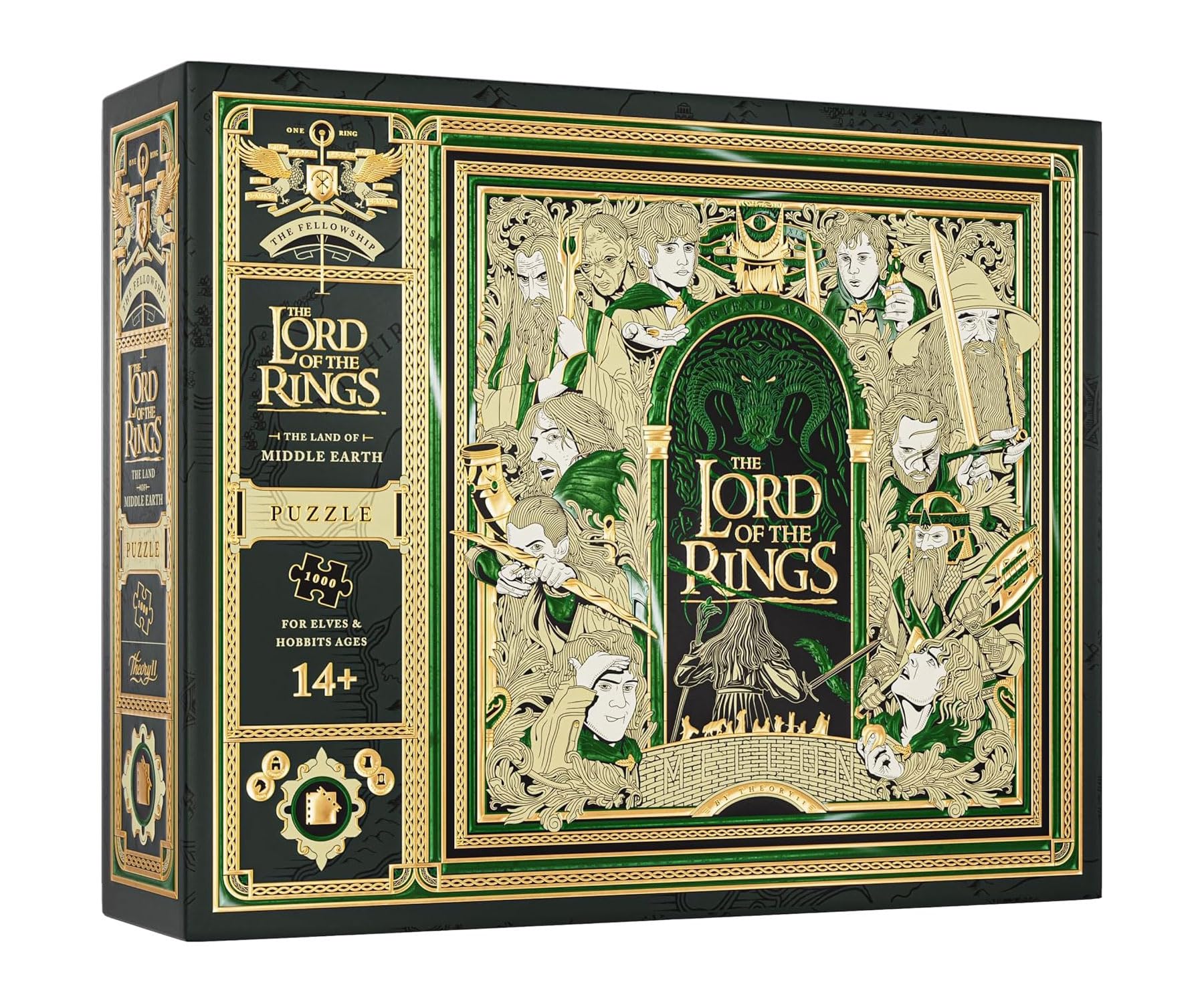 Puzzle multidimensional de El Señor de los Anillos (1000 Piezas