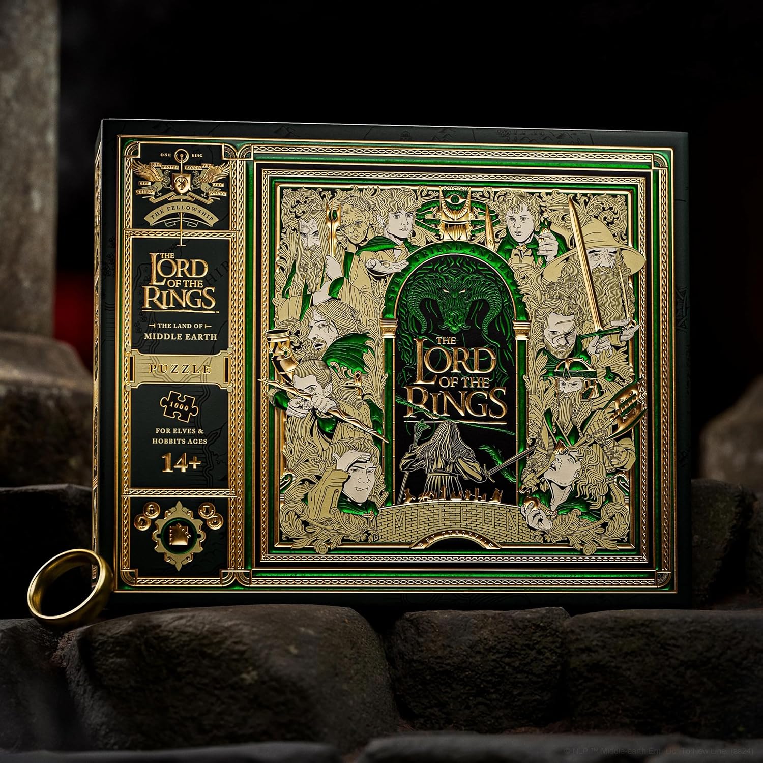 Puzzle multidimensional de El Señor de los Anillos (1000 Piezas