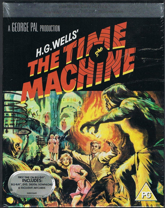 The Time Machine UK Premium Collection Blu-Ray + DVD + Digital HD + Ltd Ed Art Cards Region Free