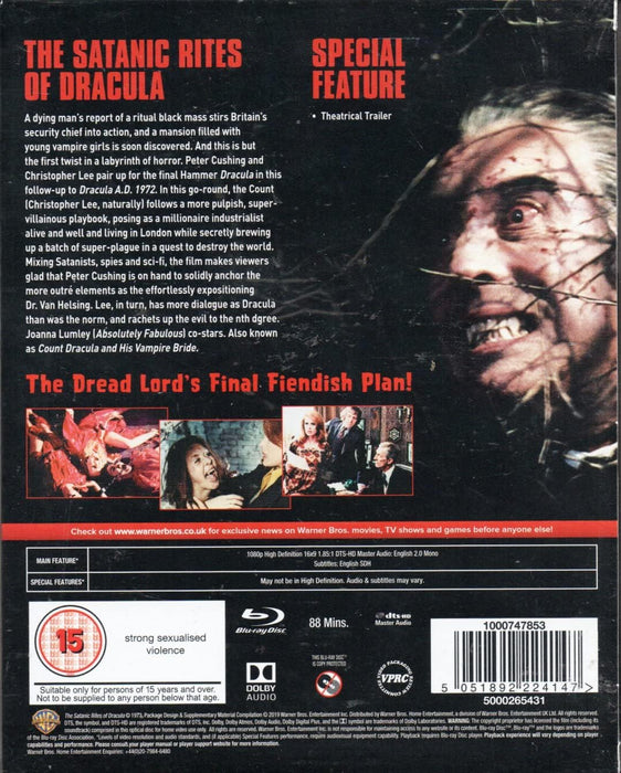 SATANIC RITES of DRACULA, THE (BD/ S/ H)