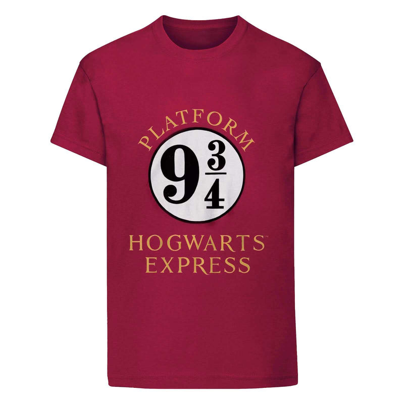 HARRY POTTER Childrens/Kids Hogwarts Express T-Shirt (12-13 Years) (Maroon