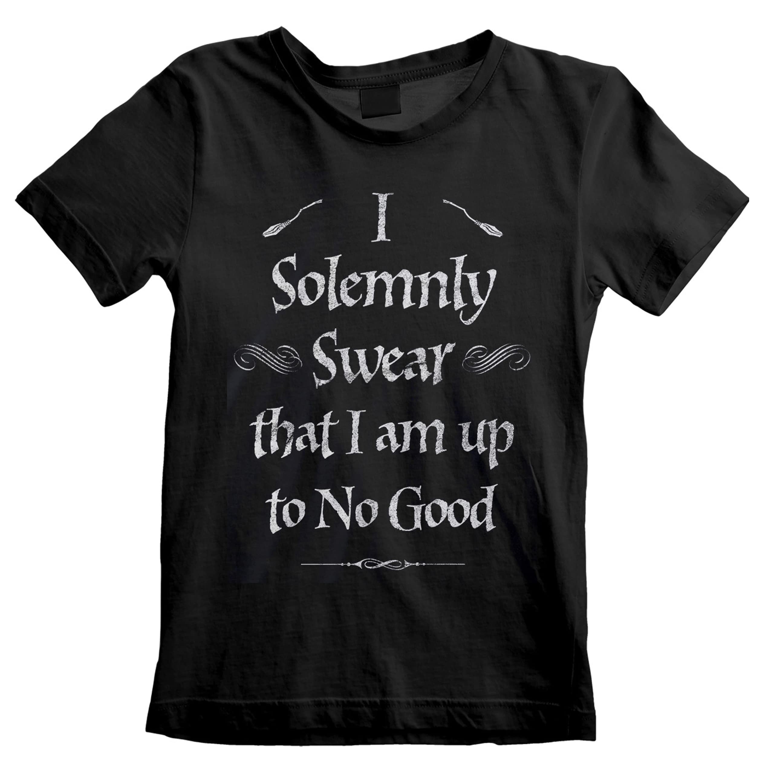 Harry Potter - Swear Solemnly - Unisex T-Shirt (5-6 Years) Black