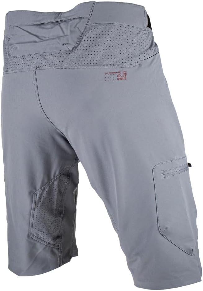 Leatt MTB Allmtn 2.0 Jr Unisex Children's Shorts Titanium 130 cm, Titanium