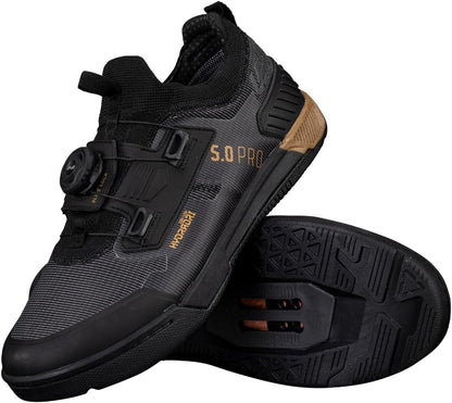 Leatt Unisex's 6009554087172 HydraDri 5.0 Proclip Shoes-Black-8.5 US / 42 EU, Multicoloured, (8 UK