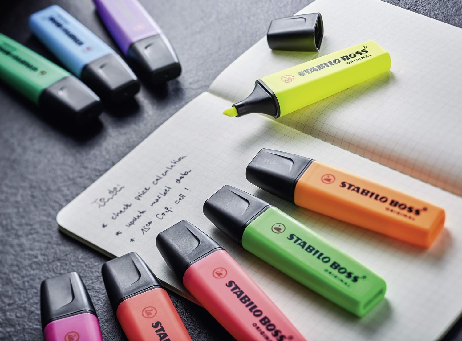 Highlighter - STABILO BOSS ORIGINAL - Pack of 10