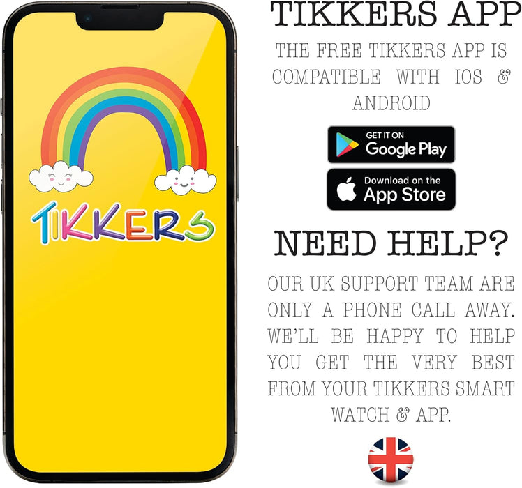 Tikkers Teen Series 10 Zwart Smart Horloge en Oordopjes Set TKS10-0002-SETARG, Zwart, Modern