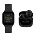 Tikkers Teen Series 10 Zwart Smart Horloge en Oordopjes Set TKS10-0002-SETARG, Zwart, Modern