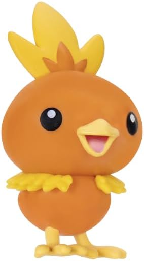 Pokémon Battle Figure 6 Pack - 5cm Figures Pawnii, Turtwig, Hoothoot, Torchic, Appletun, Squirtle - Official playset for Children 4+ Years