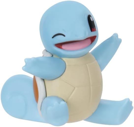 Pokémon Battle Figure 6 Pack - 5cm Figures Pawnii, Turtwig, Hoothoot, Torchic, Appletun, Squirtle - Official playset for Children 4+ Years