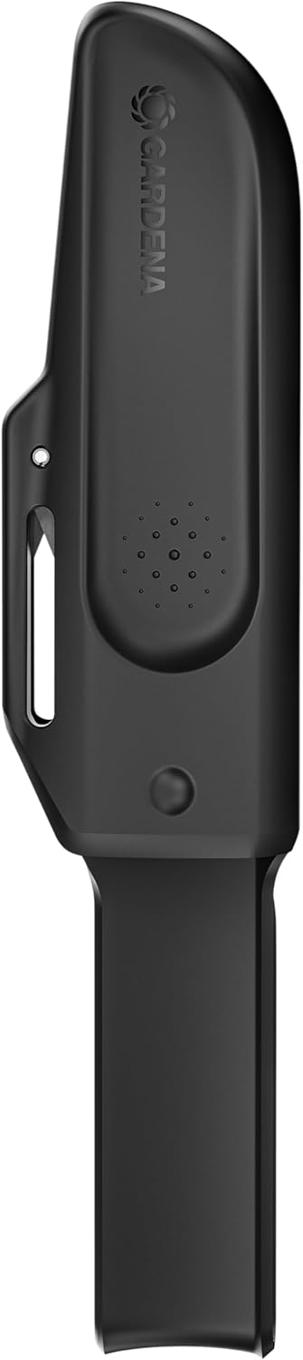 GARDENA VeggieCut Harvesting Knife: Stainless Steel Knife for harvesting, Cleaning and Peeling Vegetables, Non-Slip Handle, Dishwasher Safe, Includes Belt Holster with Grinding Stone (12211-20