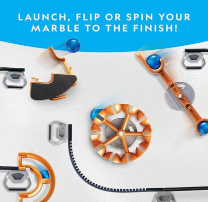 National Geographic Magnetic Marble Run - Super Fun Engineering and Construction Toys with Magnets and Marbles for Kids | Activity Building Games | Creative STEM Toys for Girls and Boys | 75 Piece Kit