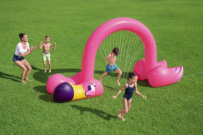Speelgoed watersproeier Bestway Roze flamingo 340 x 110 x 193 cm Plastic