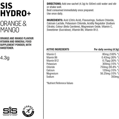 Hydro+ Stick Powder Orange Mango - 4.5g - Pack of 6