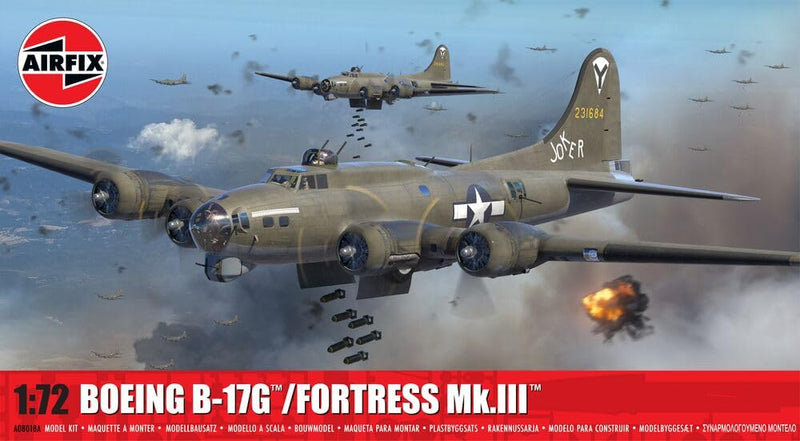 Airfix - 1/72 Boeing B-17G, Fortress MK.II - Modélisme en Plastique - Echelle 1:72