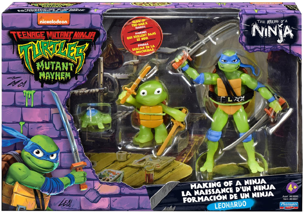 TEENAGE MUTANT NINJA Pack Évolution de Leonardo (3 pièces