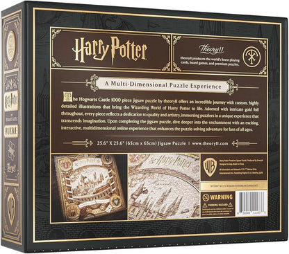 theory11 Harry Potter Jigsaw Puzzle - 1,000 Piece Jigsaw Puzzle - Officially Licensed Harry Potter Merchandise & Collectibles - Precision Fit and Premium Quality - Intermediate Puzzle
