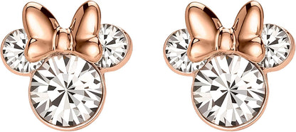 Minnie Mouse Two Tone Sterling Silver Earrings E905104PRWL
