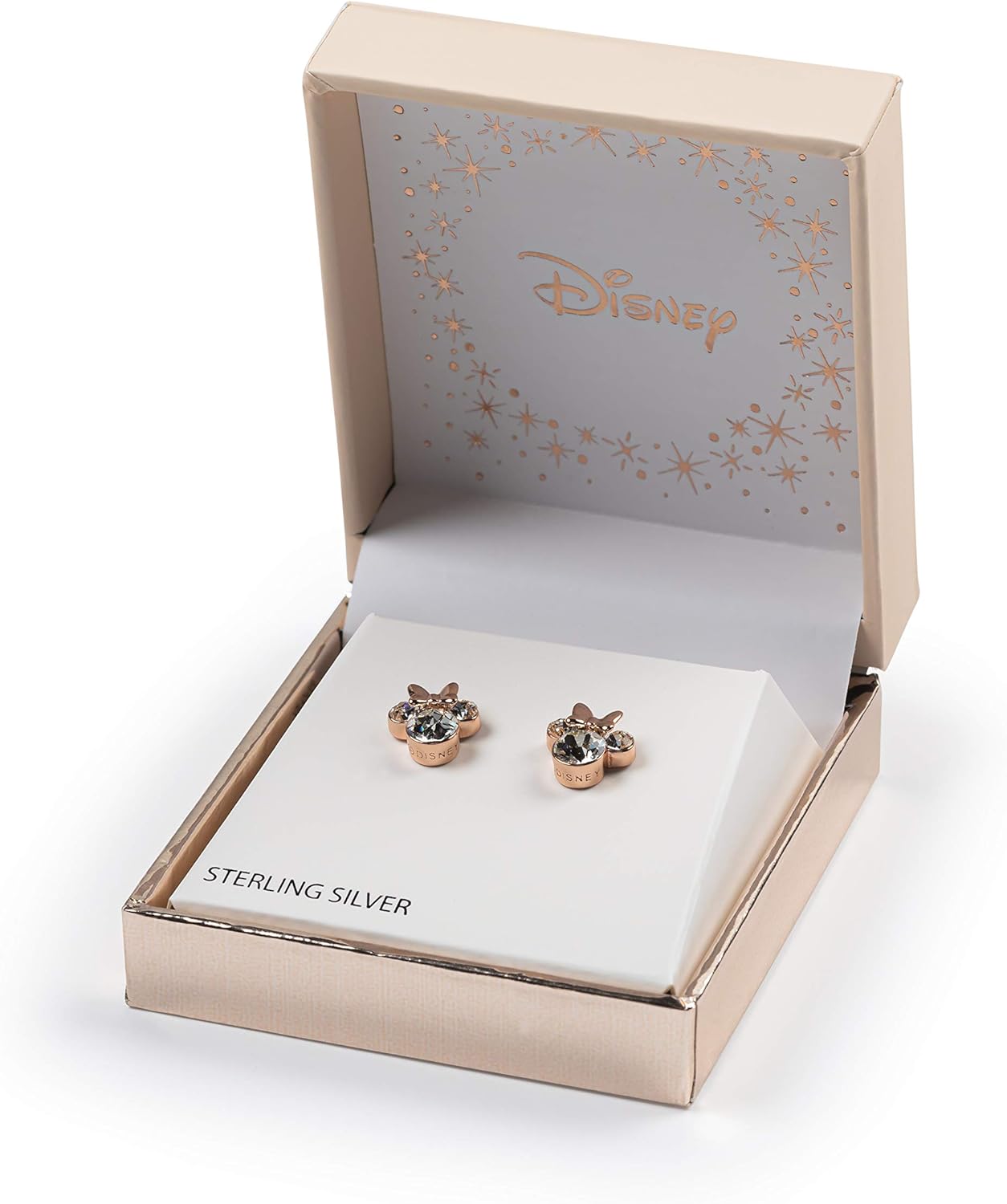 Minnie Mouse Two Tone Sterling Silver Earrings E905104PRWL