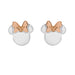 Minnie Mouse Silver and Rose Gold Earrings E905119TL.PH, one size