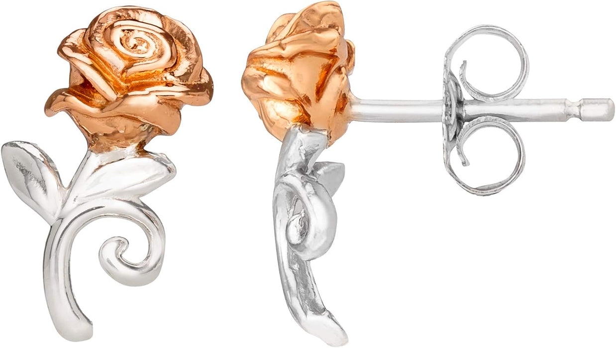 Disney Princess Silver and Rose Gold Earrings E905453TL.PH