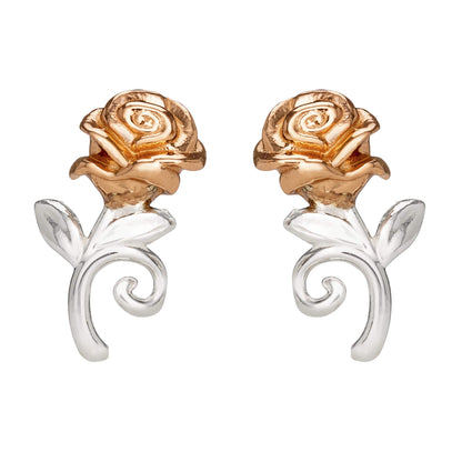 Disney Princess Silver and Rose Gold Earrings E905453TL.PH