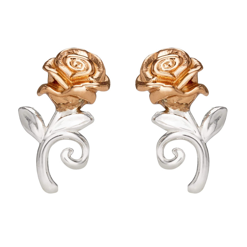 Disney Princess Silver and Rose Gold Earrings E905453TL.PH