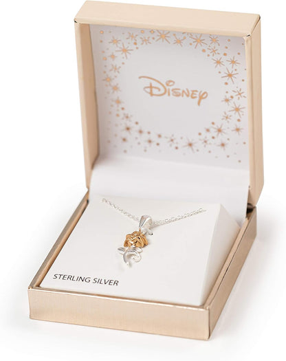 Disney Princess Silver and Rose Gold Necklace C902727TL-P.PH