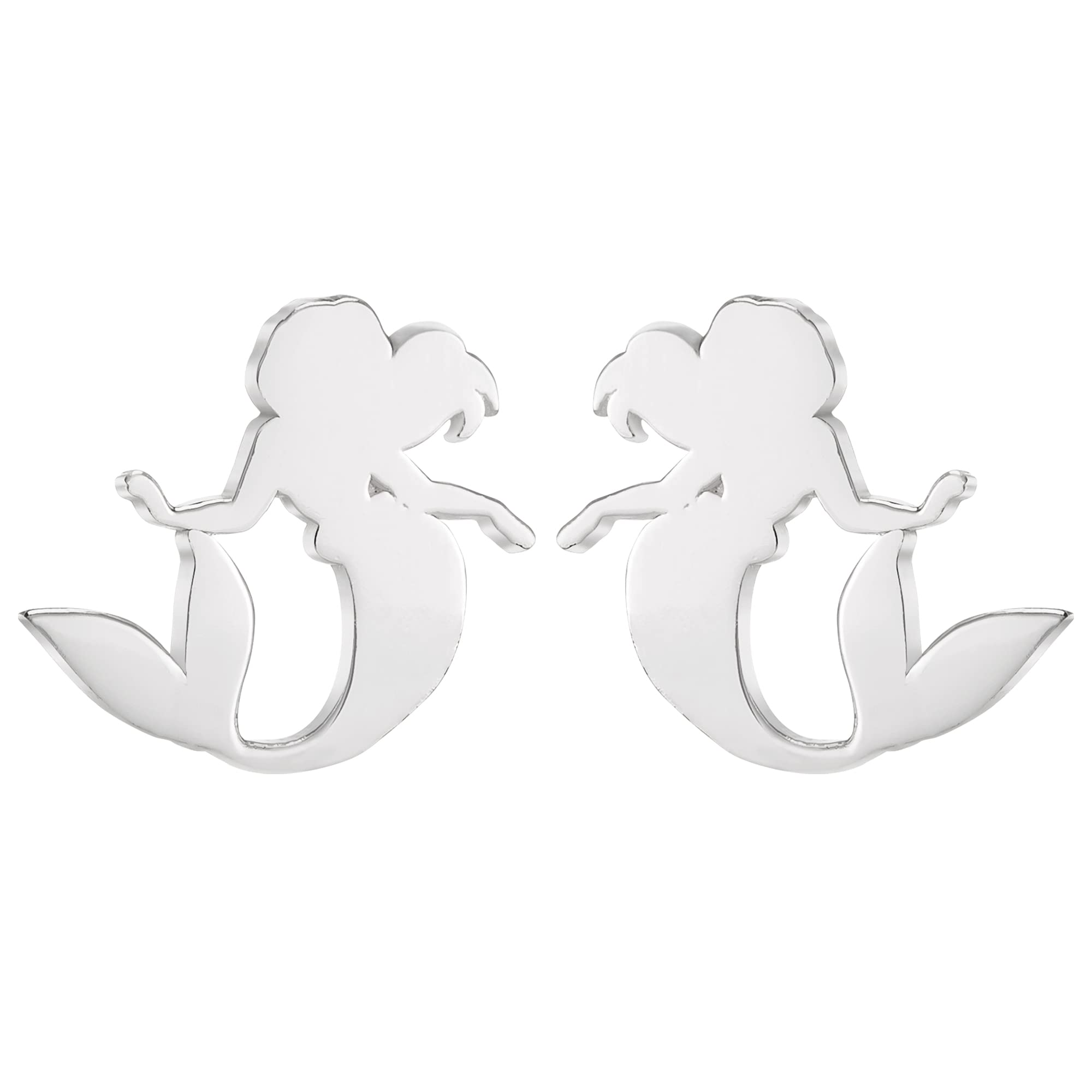 Disney Princess Mermaid Sterling Silver Stud Earrings E901882SL