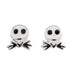 Disney Nightmare Before Christmas Jack Skellington Sterling Silver Enamel Stamp Stud Earrings