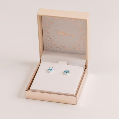 Disney Minnie Mouse Sterling Silver March Birthstone Earrings