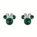 Disney Minnie Mouse Sterling Silver May Birthstone Earrings
