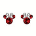 Disney Minnie Mouse Sterling Silver July Birthstone Earrings