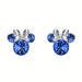 Disney Minnie Mouse Sterling Silver September Birthstone Earrings
