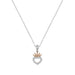 Disney Sterling Silver 18ct Gold Plated CZ Heart Crown Pendant Necklace N902753TZWL-18.PH