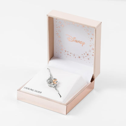 Disney Mickey & Minnie Mouse Two Tone Plated Sterling Silver Stone Set Bracelet B902055Tzwl.Ph