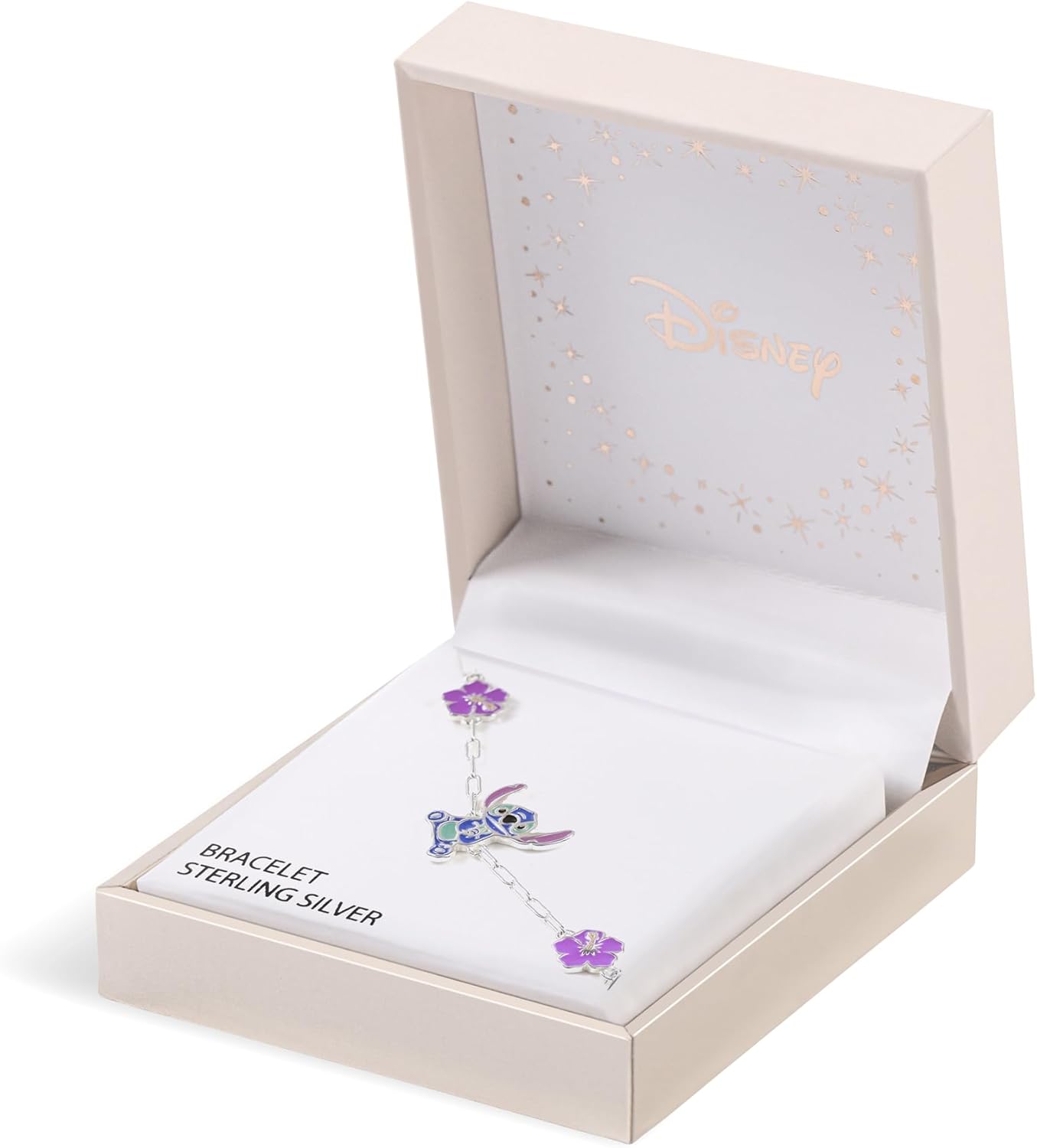 925 6.5``+1`` Enamel Stitch Bracelet