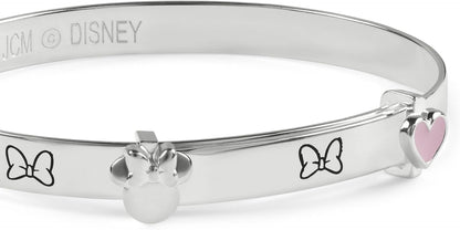 Minnie Mouse Sterling Silver Bow Bangle