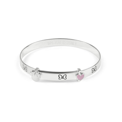 Minnie Mouse Sterling Silver Bow Bangle
