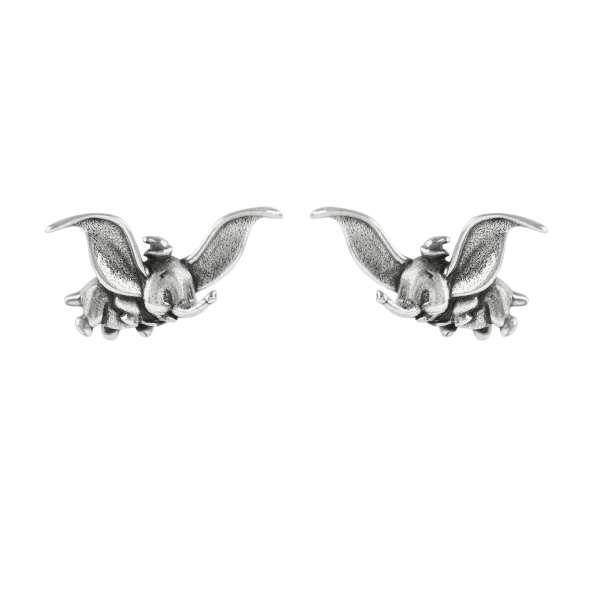 Dumbo Flying Elephant Girls 925 Sterling Silver Stud Earrings