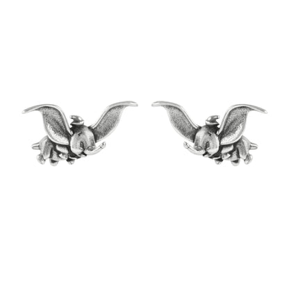 Dumbo Flying Elephant Girls 925 Sterling Silver Stud Earrings
