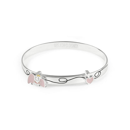 Disney Dumbo Elephant Girls Sterling Silver Bangle Bracelet