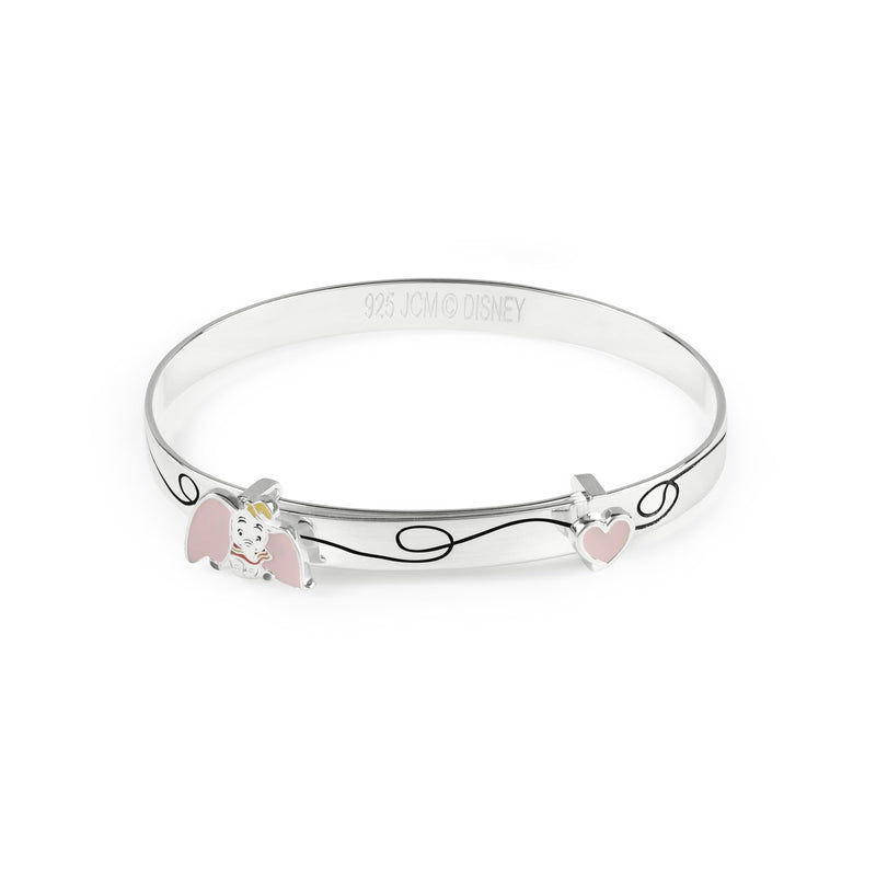 Disney Dumbo Elephant Girls Sterling Silver Bangle Bracelet