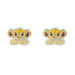 Disney The Lion King Simba Sterling Silver Enamel Earrings