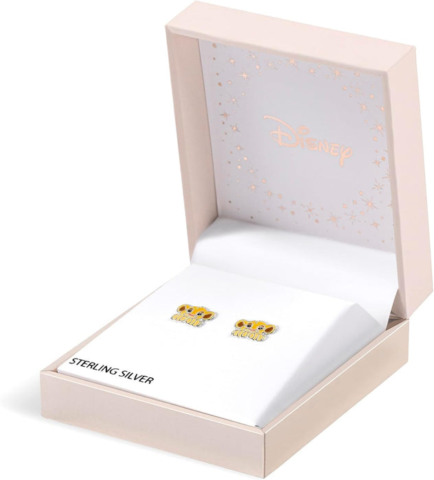 Disney The Lion King Simba Sterling Silver Enamel Earrings